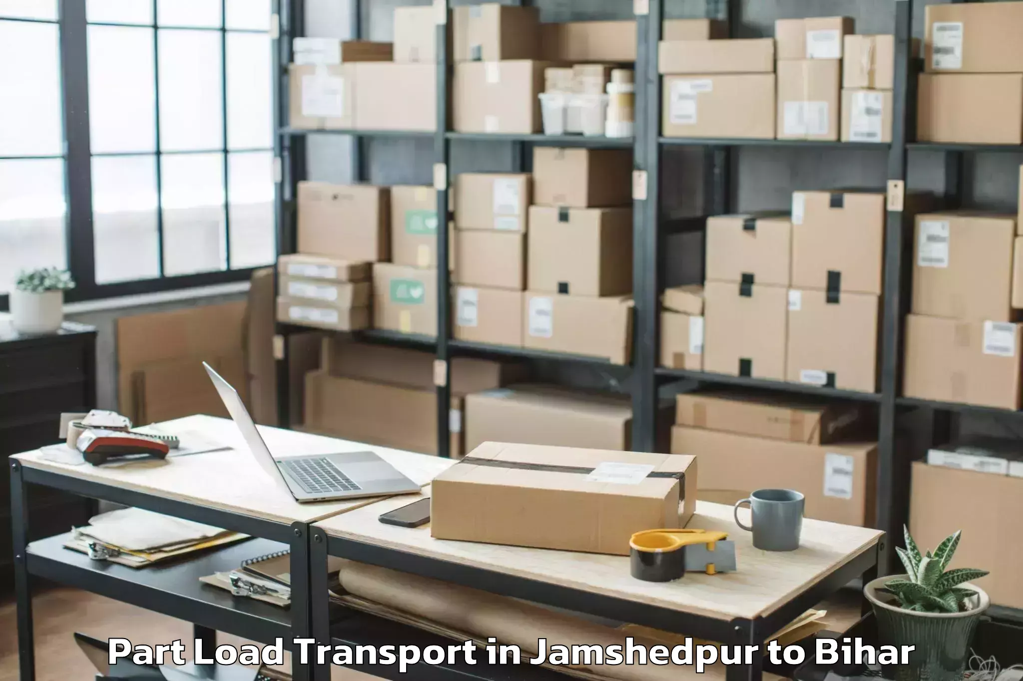 Trusted Jamshedpur to Mahnar Bazar Part Load Transport